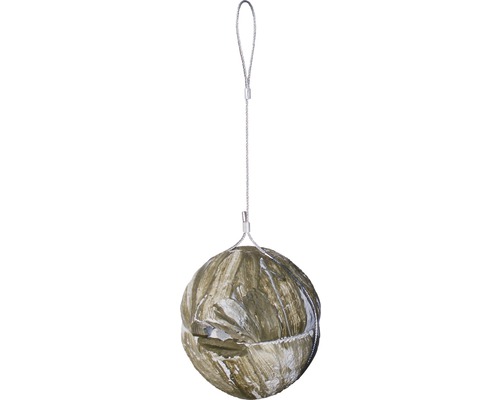 Nichoir SCHWEGLER Boule pour troglodyte mignon Ø 18,5 cm vert Boule d''alimentation décorative à suspendre pour oiseaux sauvages