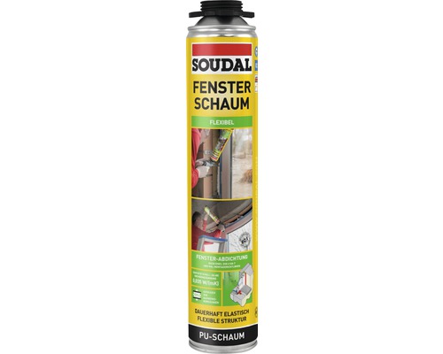 Mousse pour fenêtres Soudal B2 beige 750 ml