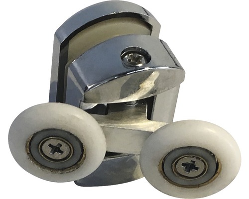 Doubles galets de roulement de rechange (haut) Aurlane AURL567 23 mm 4 pièces Galet de cabine de douche avec boîtier métallique et vis