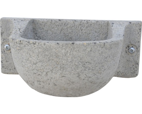 Nisthöhle SCHWEGLER Rauchschwalbennest 14 x 20 x 10 cm grau Tränke aus Stein zum Aufhängen