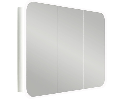 Armoire de toilette à trois portes avec éclairage