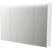 Spiegelschrank 3-türig 92x67cm soft weiß IP 44 (fremdkörper- und spritzwassergeschützt)