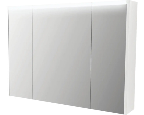 Armoire de toilette à trois portes 92x67cm soft blanc