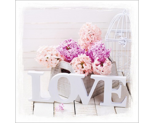 Glasbild Love Roses 50x50 cm GLA1242