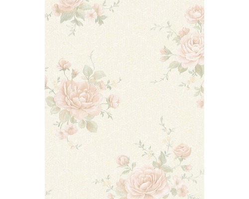 Papier peint intissé 30613 Belvedere Floral beige Papier peint à motif de roses