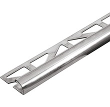 Profilé de finition quart de rond Dural Durondell DRE 80 acier inoxydable longueur 250 cm hauteur 8 mm-thumb-0
