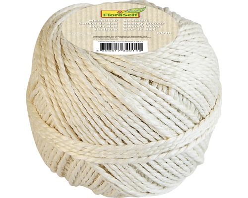 Ficelle de jardin FloraSelf en fibre naturelle Sisal 60 m 200 g