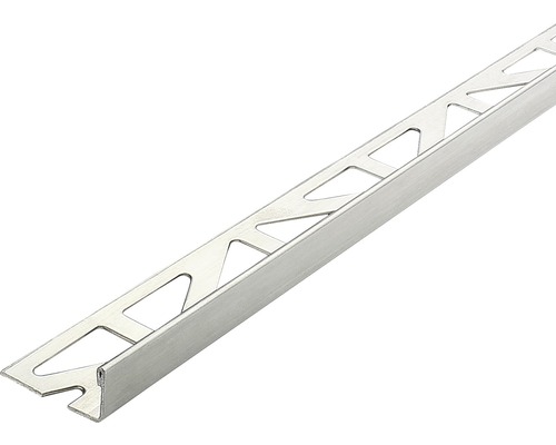 Profilé d'angle de finition Dural Durosol 12,5 mm longueur 250 cm acier inoxydable brossé