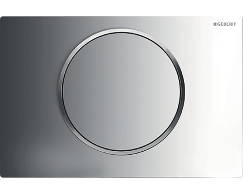 Plaque de commande GEBERIT Sigma 10 plaque brillant / touche chrome brillant mat 115.758.KH.5