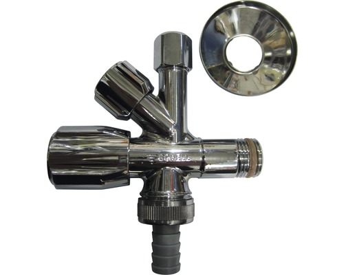 Robinet d'équerre combiné Schell Comfort 1/2" chromé Robinet d'équerre combiné Schell Comfort 1/2" chromé