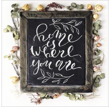 Tableau en verre Home Is Where You Are 50x50 cm-thumb-0