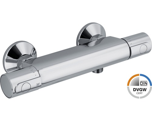 Robinet de douche AVITAL avec thermostat PESCARA contrôlé selon DVGW chrome