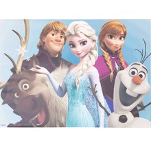 Tableau sur toile Disney Frozen La Reine des neiges Group 50x70 cm-thumb-0