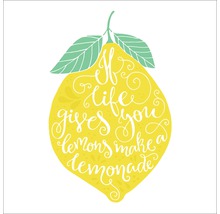 Glasbild Lonely Lemon 50x50 cm GLA1895