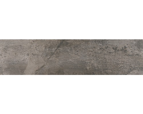 Carrelage pour sol en grès cérame fin Daifor rectifié anthracite émaillé mat 30x120 cm