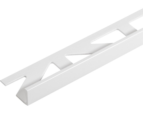 Profilé d'angle de finition Dural Durosol PVC longueur 250 cm hauteur 12,5 mm