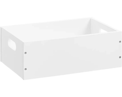 Boîte de rangement en bois avec poignées