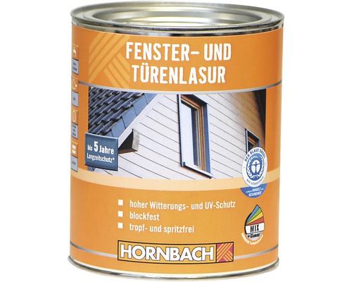 Lasure pour fenêtres et portes HORNBACH incolore 750 ml