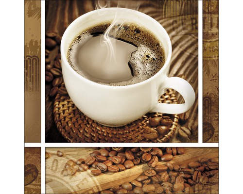 Glasbild Coffee Impressions II 50x50 cm GLA335