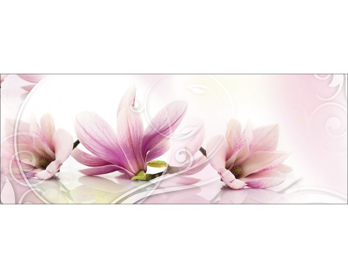 Tableau en verre Magnolia 50x125 cm