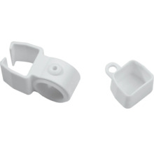 Deux supports en plastique