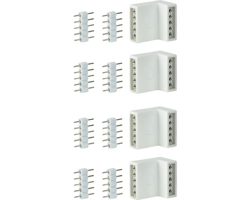 Connecteur d'angle MaxLED 4/8 pièces blanc 24V - HORNBACH Luxembourg