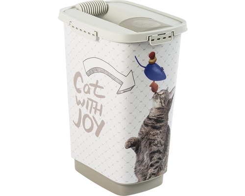 Boîte à nourriture pour animaux Cody chat 25 l 33x25x46,3 cm cappuccino