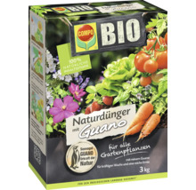 Paquet d''engrais naturel biologique Compo avec du guano, adapté à l''agriculture biologique