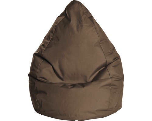 Pouf coussin Sitting Point Beanbag Brava XL env. 220 litres marron 70x110 cm Pouf poire marron pour l''intérieur