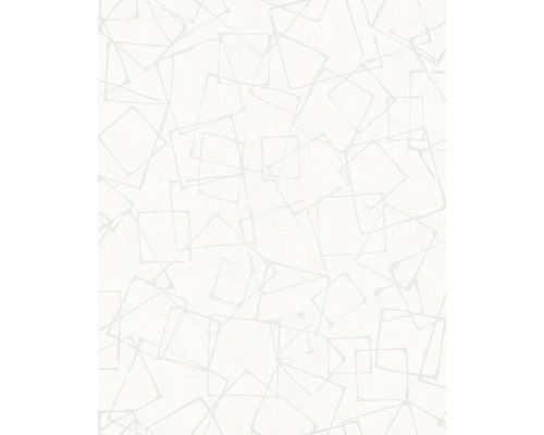 Papier peint intissé 82018 Daphne graphique pearl Papier peint avec motif géométrique de carrés et de lignes