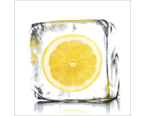 Tableau en verre Lemon Sorbet 30x30 cm