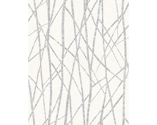 Papier peint intissé 82026 Daphne rayures pearl Papier peint avec motif de tronc d''arbre