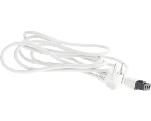 Weißes Netzkabel mit Stecker