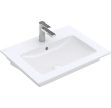 Weißes Aufsatzwaschbecken mit Armatur für das Badezimmer