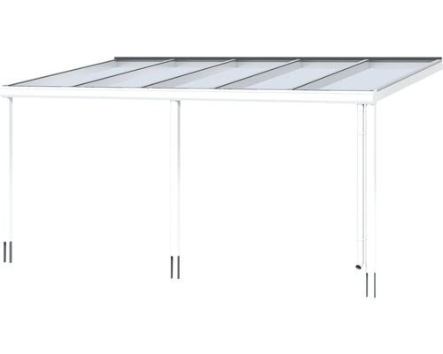 Pergola de terrasse autoportante avec toit transparent