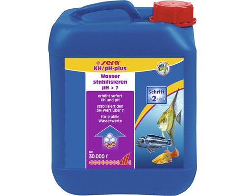 Wasserwertkorrektur sera KH/pH-plus 5000 ml Sera KH/pH-plus Wasserstabilisator für Aquarien bis 30000 Liter
