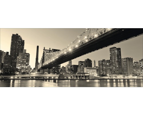 Tableau en verre Manhattan Riverside 30x80 cm