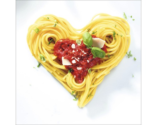 Glasbild Pasta Variation I 50x50 cm GLA762