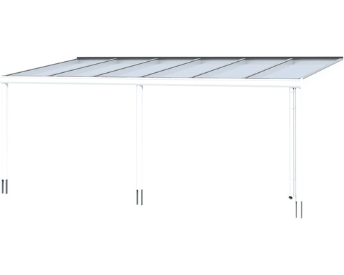 Toit de terrasse avec toit transparent et cadre