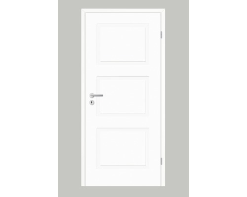 Zimmertür Pertura Mila 02 Design weiß (ähnlich RAL 9003) 86,0x198,5 cm Rechts