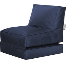 Fauteuil Sitting Point Twist Scuba bleu jeans 90x70x80 cm (déplié 180x70x60 cm)