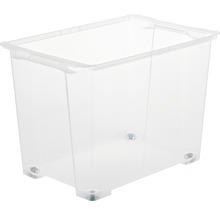 Boîte de rangement transparente en plastique