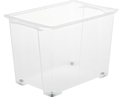 Boîte Evo Easy avec roulettes 65 l transparent 58,3x39,2x41 cm