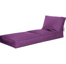 Fauteuil Sitting Point Twist Scuba aubergine 90x70x80 cm (déplié 180x70x60 cm)