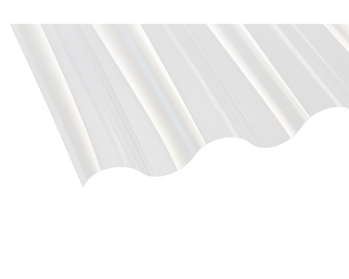 Plaque ondulée PVC Sinus 177/51 transparente 1250 x 920 x 1,1 mm