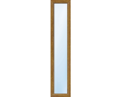 Kunststofffenster Festverglasung ARON Basic weiß/golden oak 400x1450 mm (nicht öffenbar)