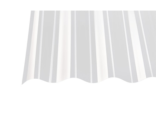 Plaque ondulée PVC Sinus 130/30 transparente 1250 x 1000 x 1,1 mm