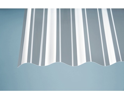 Lichtplatte aus Kunststoff mit Wellenprofil