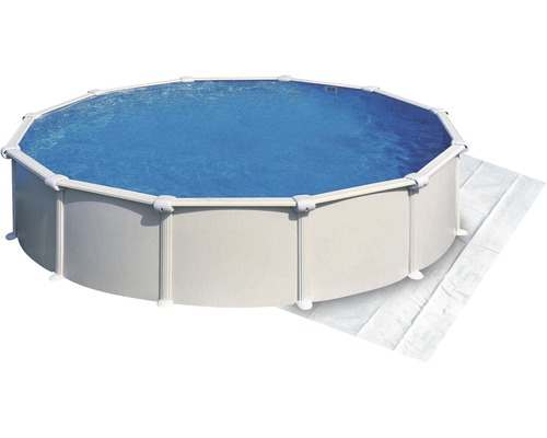 Piscine hors sol avec tapis de sol pour piscine