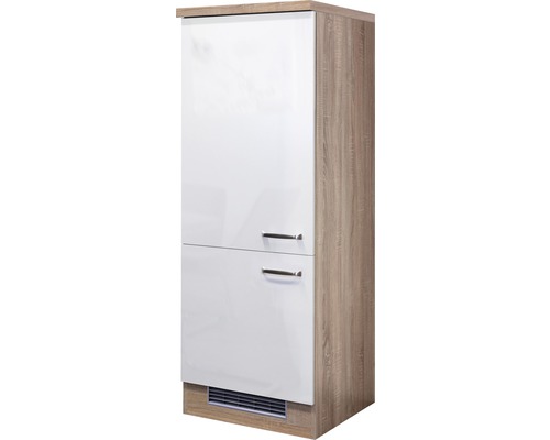 Meuble modulaire pour appareils Flex Well Valero largeur 60 cm blanc à haute brillance